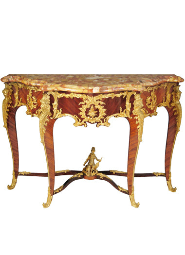 Lot - A SET OF TWO BELLE ÉPOQUE ORMOLU MOUNTED ROSEWOOD LOUIS XV