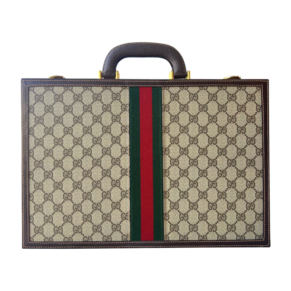 A 1970's Gucci "GG" Motif Complete Backgammon Set, Mint Condition.