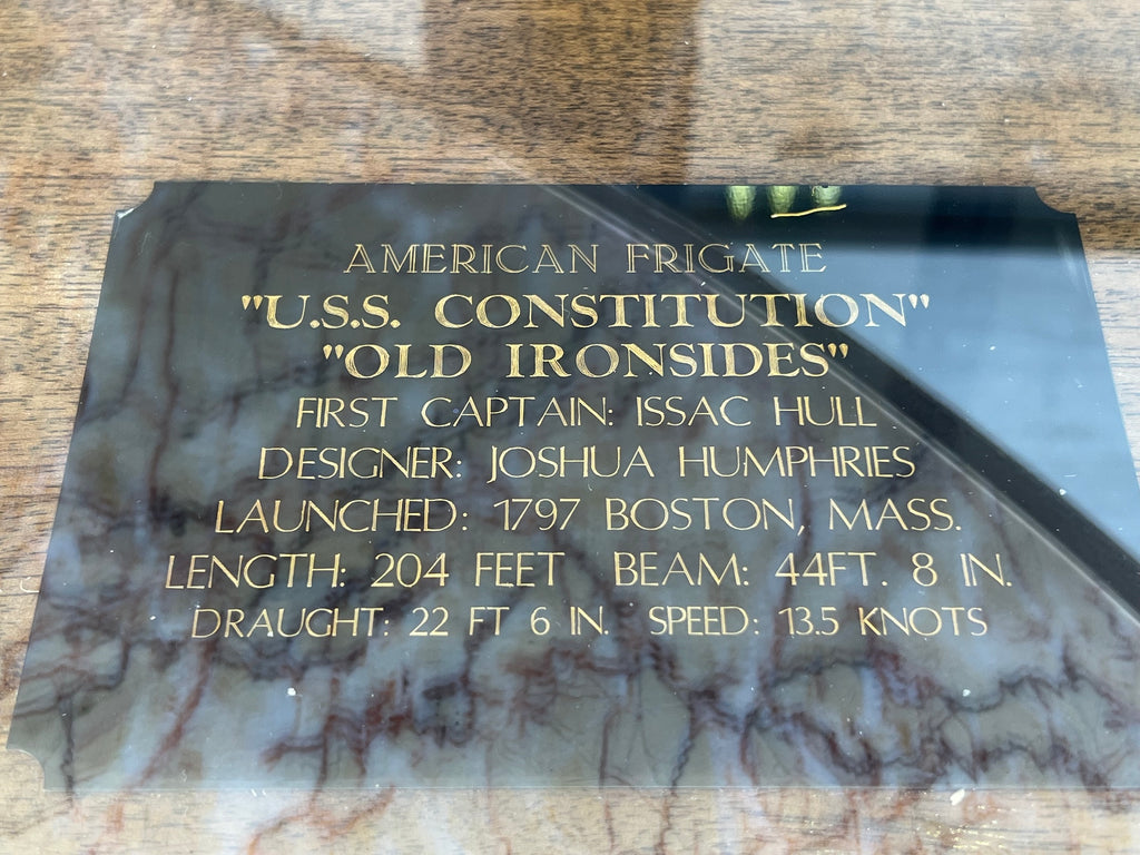 A Polychrome Ship Model of the American Frigate USS Constitution 'Old Ironsides'